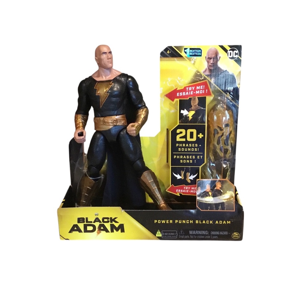 NEW DC Power Punch Black Adam 12” Action Figure